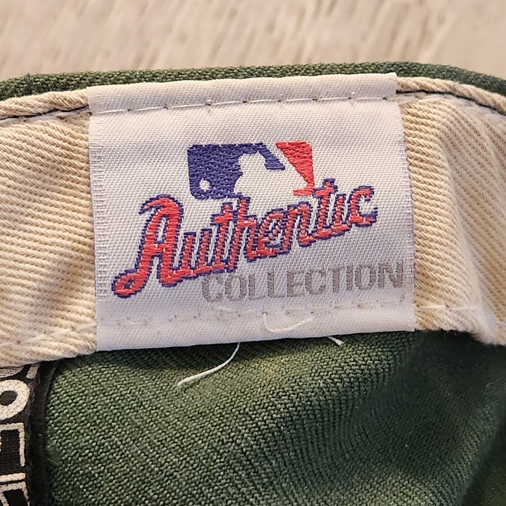 VTG Oakland Athletics MLB Fitted Baseball Hat Cap New Era 59Fifty 100% Wool READ - Picture 12 of 16